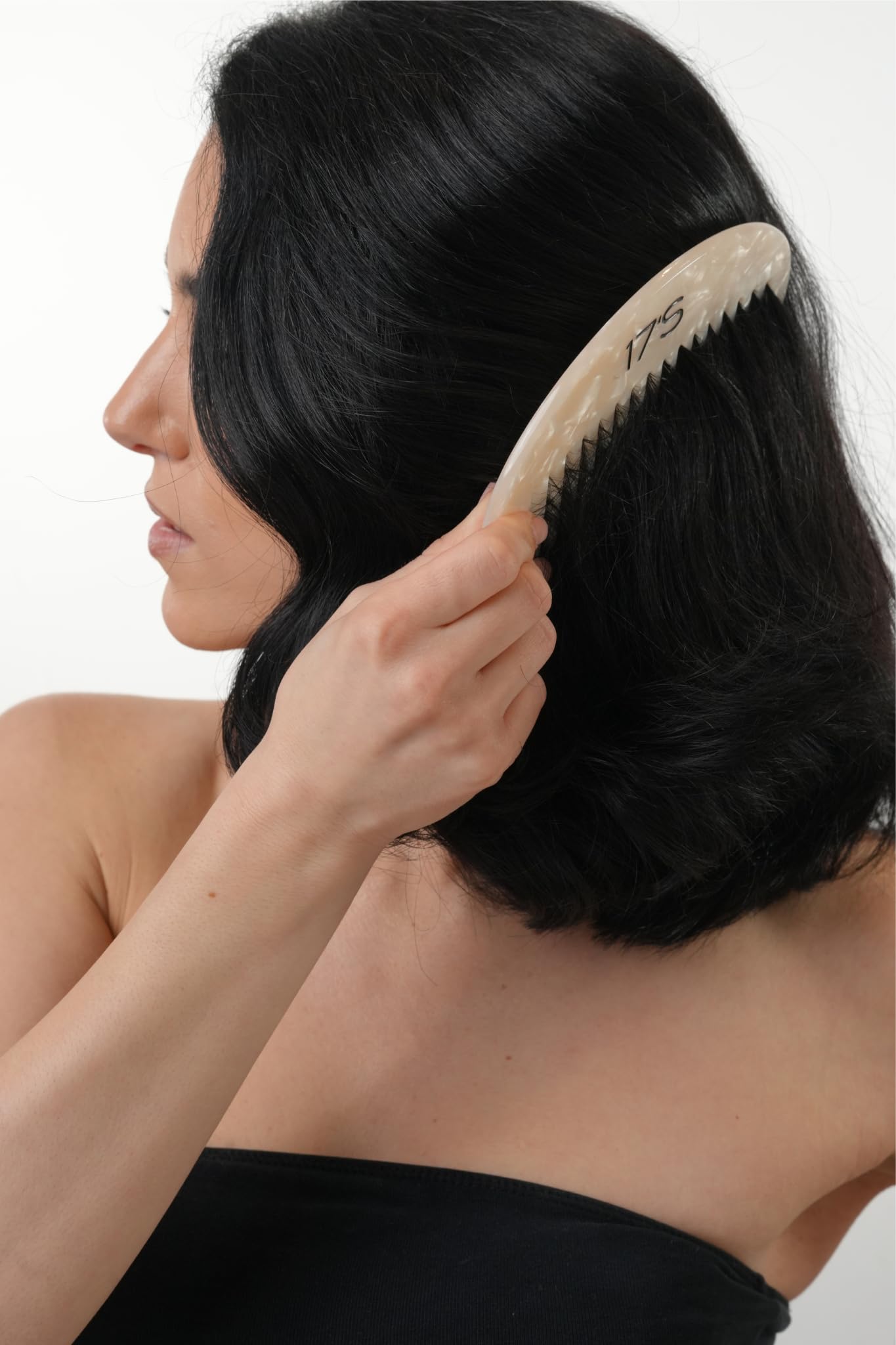 Vanilla Pearl Comb Grobzinkiger Kamm aus Celluloseacetat