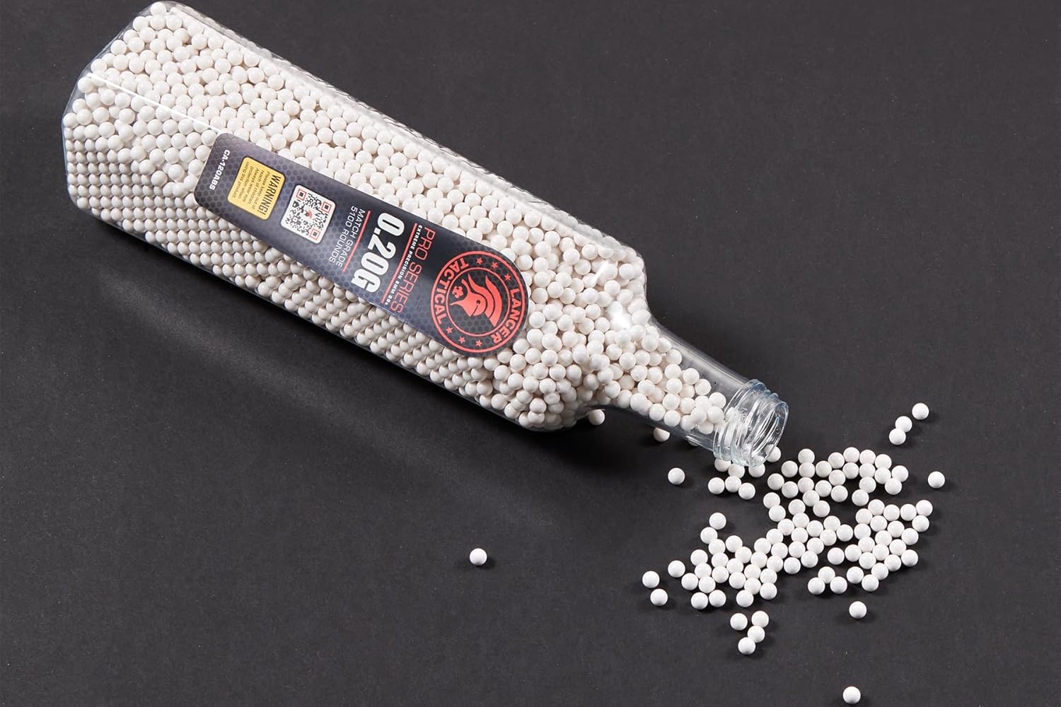 Lancer Tactical 30,600 Rounds Airsoft 0.20g BBS Bulk 6mm Pellets Premium Polished - 5100 Count Each-6 Pack