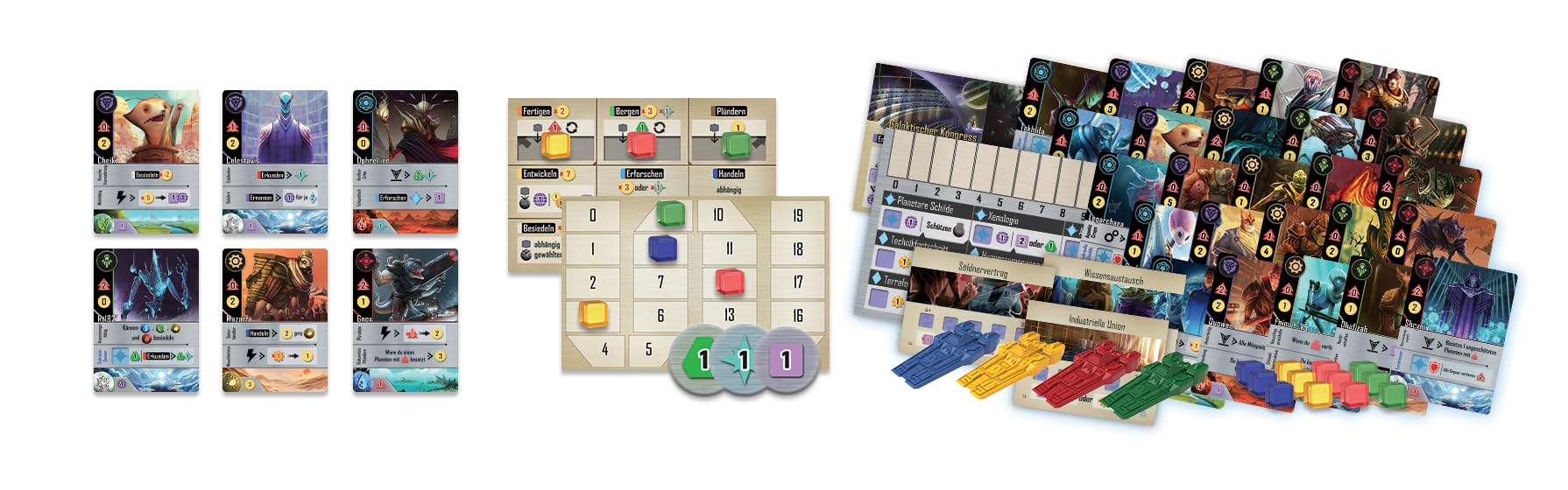Asmodee Ice Makes - Age of Galaxy - Jeu de société - 2 à 4 Joueurs - À partir de 12 Ans et Plus - 45 Minutes - Allemand - Multicolore