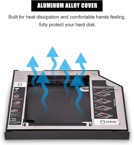 Miniatura 4 de Disco Duro Óptico Bay Caddy HDD SSD Recinto Disco Duro DVD Adaptador para Portátil