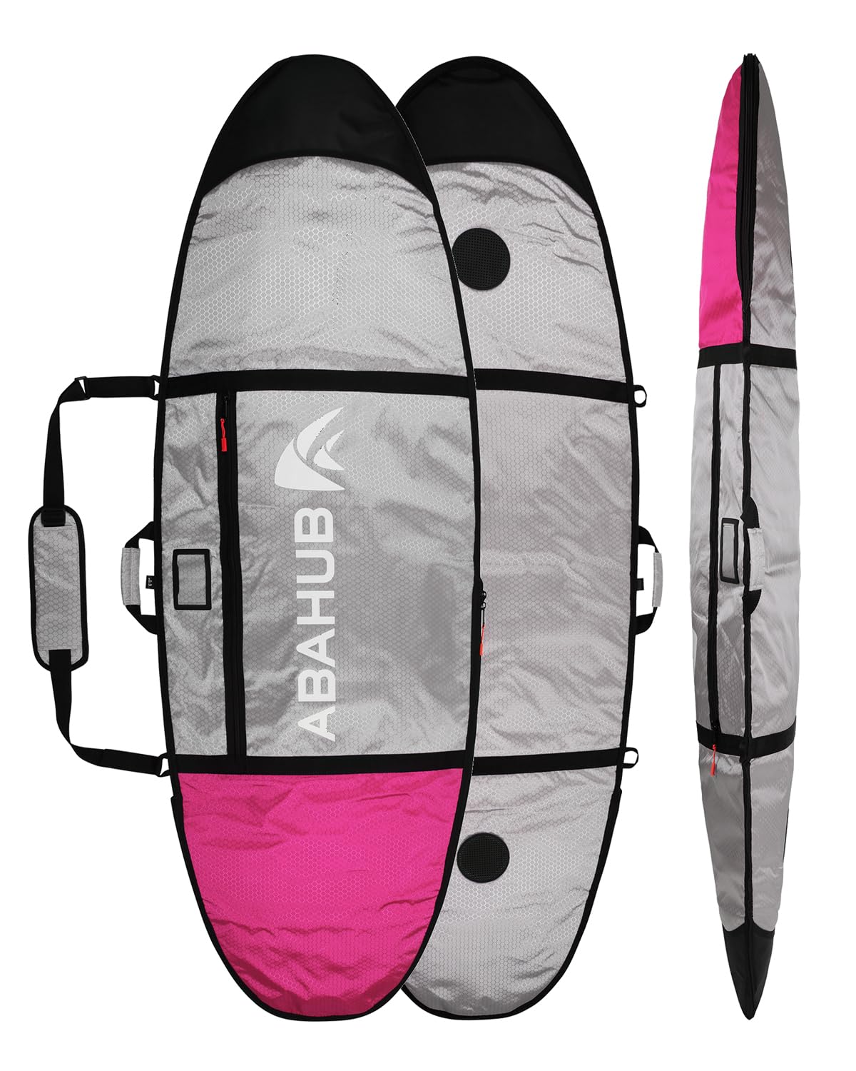 Abahub Premium Surfboard Travel Bag, Foam Padded Surf Board Cover, Shortboard Carrying Bags for Surfing, Outdoor, Airplane, Car, Truck,6'0, 6'6, 7'0, 7'6, 8'0, 8'6, 9'0, 9'6, 10'0