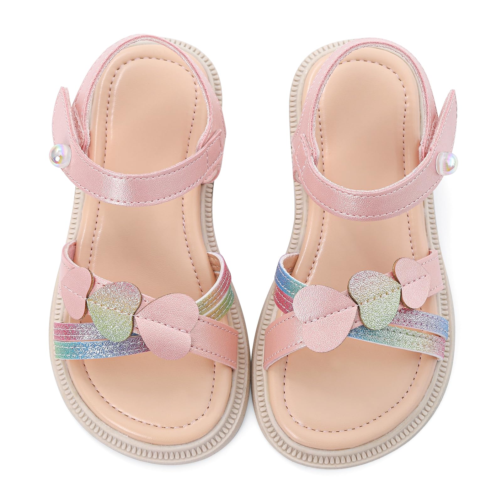 MASOCIO Sandales Filles à Bout Ouvert Chaussures D'été pour Filles 27-35 EU