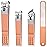 DUCOO Nail Clipper Set, 4 PCS Ultra Sharp Nail Clippers for Men, Women, Adults Toenail Fingernail Clippers, Stainless Steel Nail Cutter & File, Rose Gold