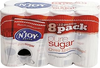 N'Joy Pure Cane Sugar - 8 / 22 Ounce canisters (2 Pack)