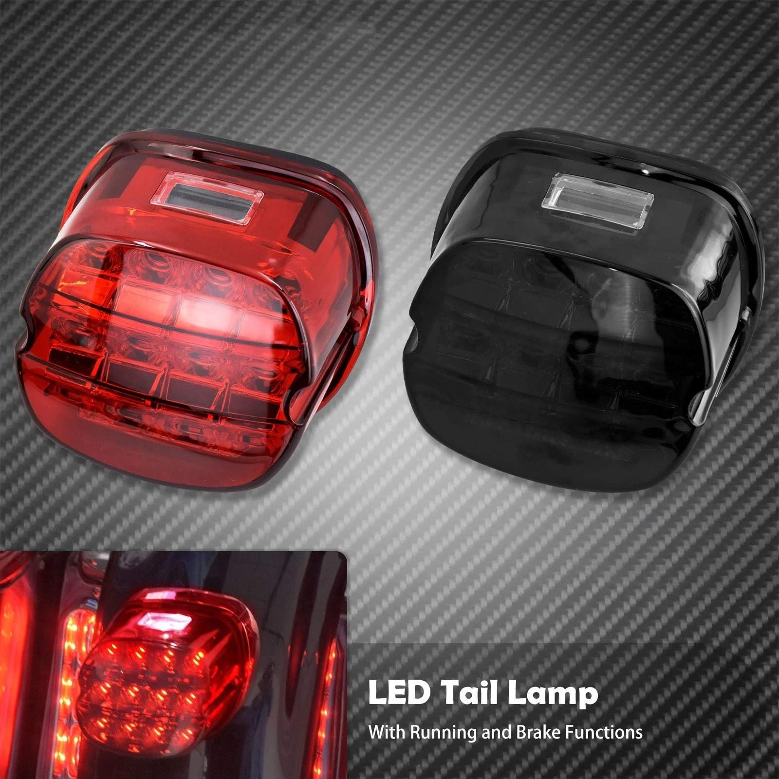 Faro Posteriore Stop Running Luce Posteriore Freno LED per Dyna per Fat Boy FLSTF per Night Train FXSTB per Softail per Sportster per Road King per Electra Glide per