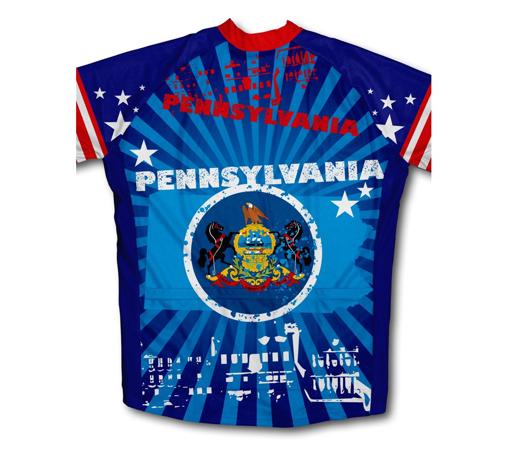 ScudoPro Pennsylvania Winter Thermal Cycling Jersey for Men - Size 4XL Blue