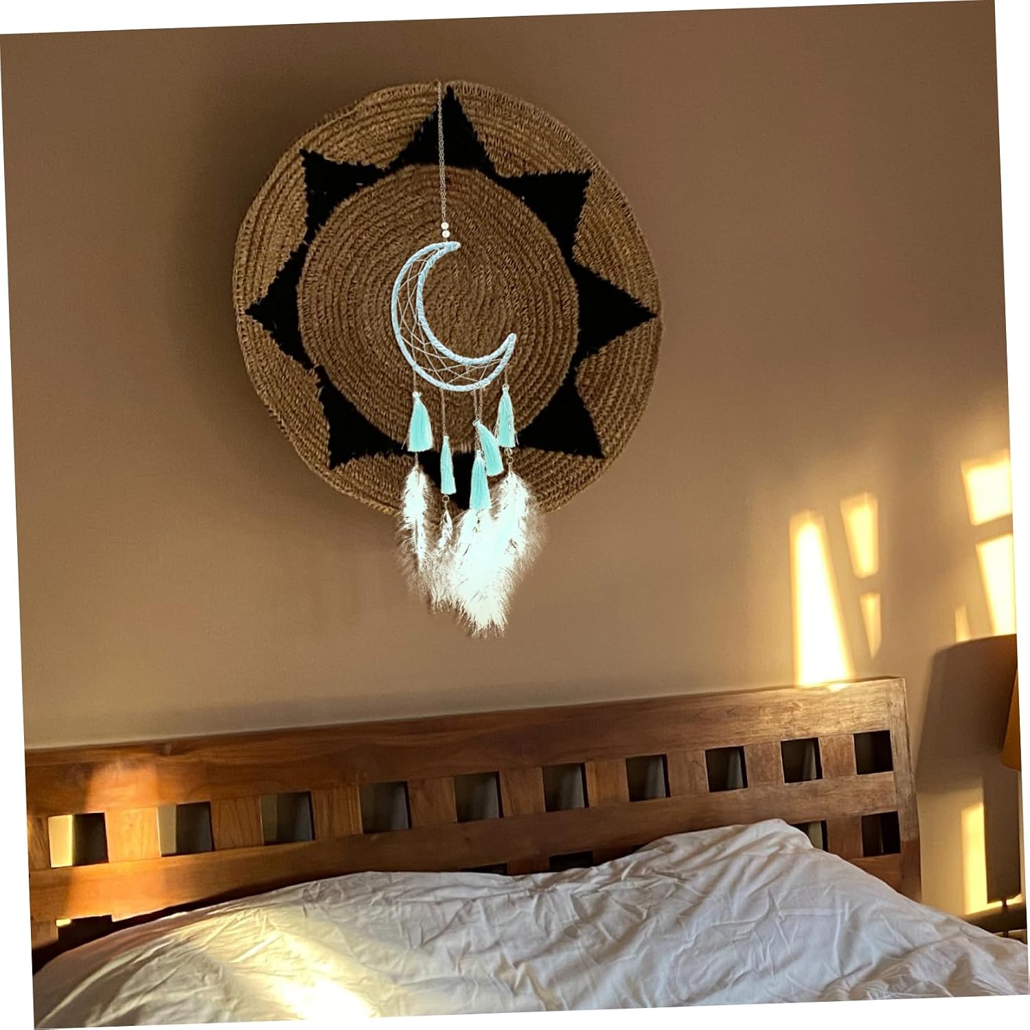 Dream Catcher Pendant Wall Hanging Decor Macrame Art Iron Frame Captivate Dreams
