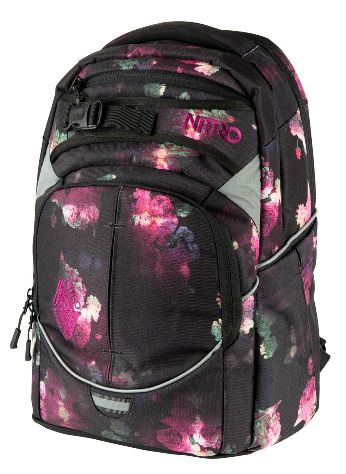 Nitro Superhero Schulrucksack, Rucksack, abnehmbarer Hüftgurt, robuste Bodenplatte, Thermotasche