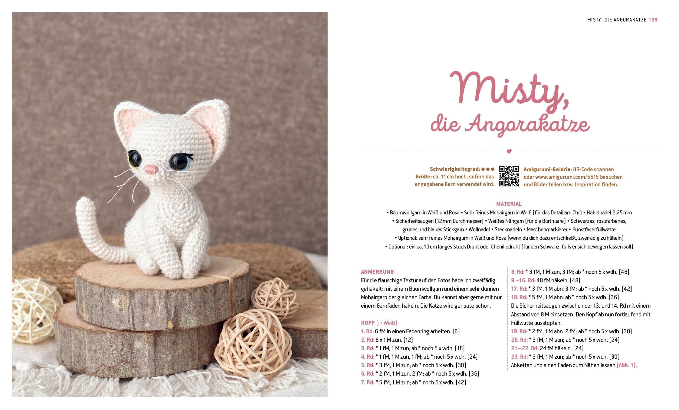 Süße Pfötchen - Hunde und Katzen als Amigurumis häkeln: 15 zuckersüße Projekte für Hundefreund*innen und Katzenliebhaber*innen - mit Video-Tutorials zu allen Häkelgrundlagen