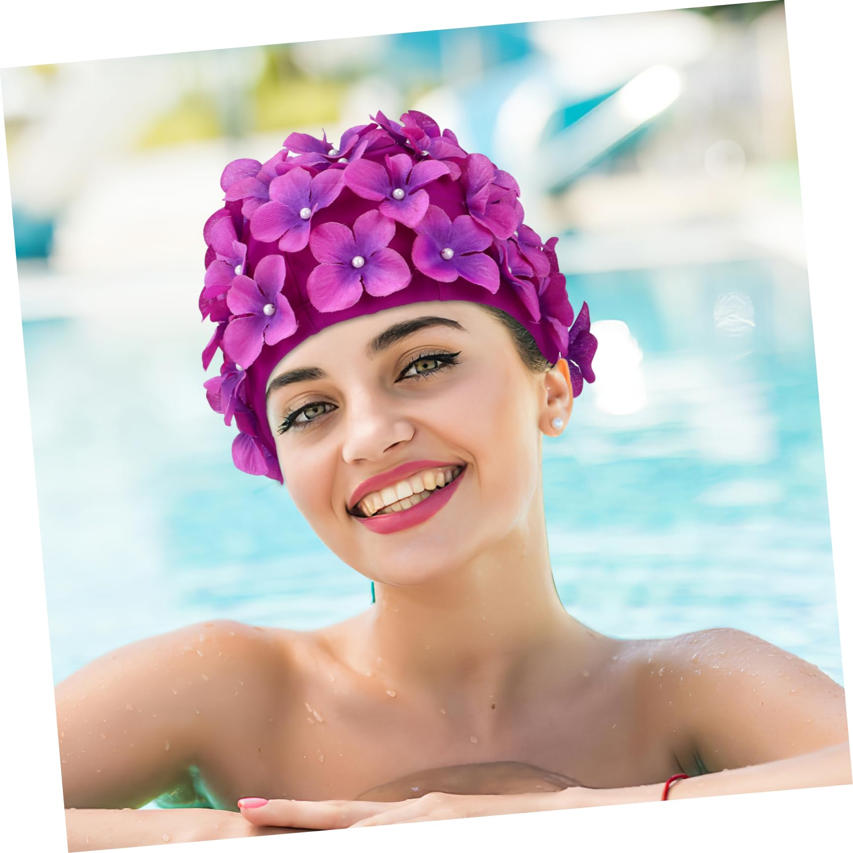 8 Pcs Fleur Bonnet De Bain Extensible Bonnets De Bain Bonnets De Bain pour La Natation Femmes Bonnet De Bain Bonnet De Bain Femmes Bonnet De Bain Bonnets De Bain pour Les
