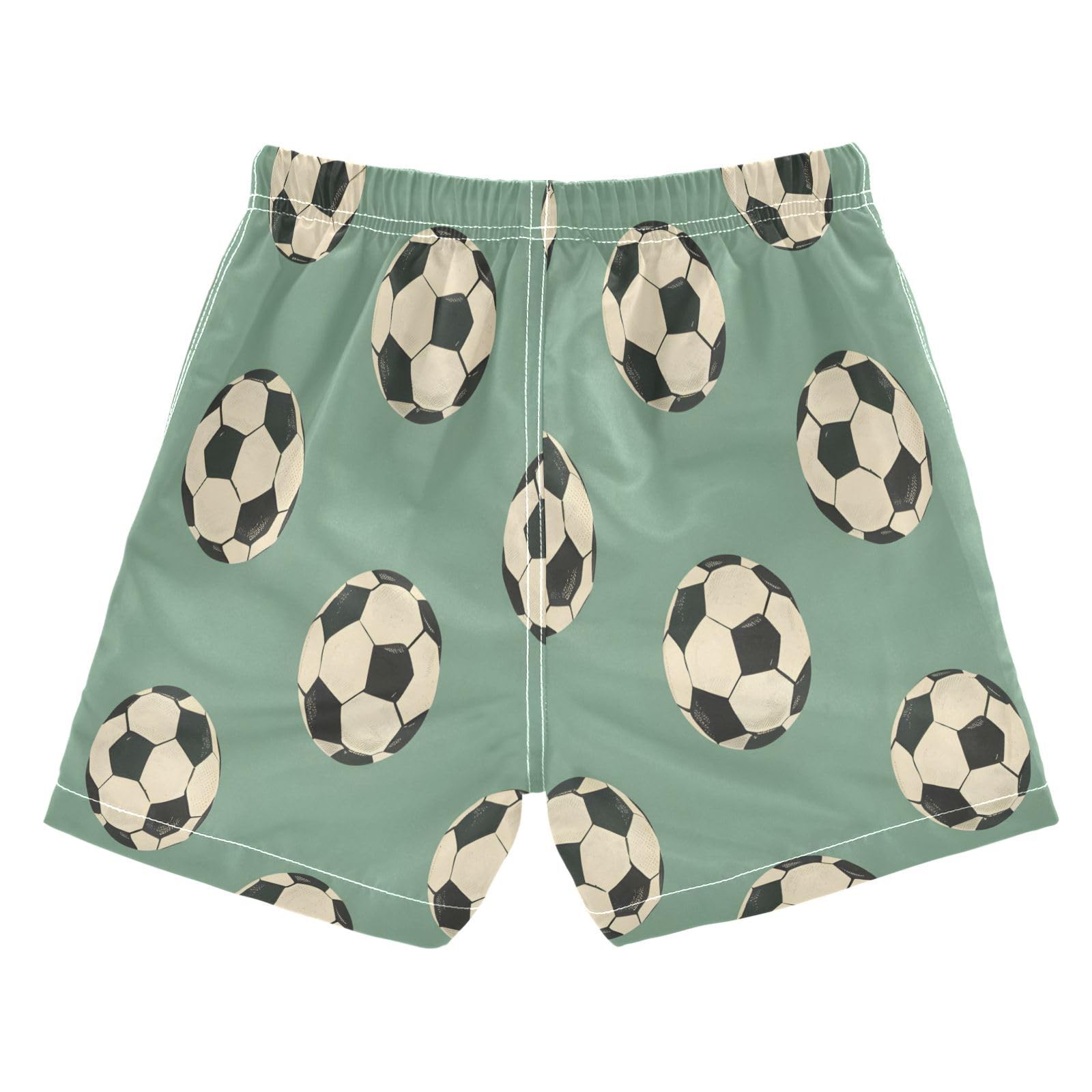 Boys Swim Trunks Toddler Swim Shorts Little Boys Swimwear Mint Vintage Soccer Bathing Suit Swimsuit