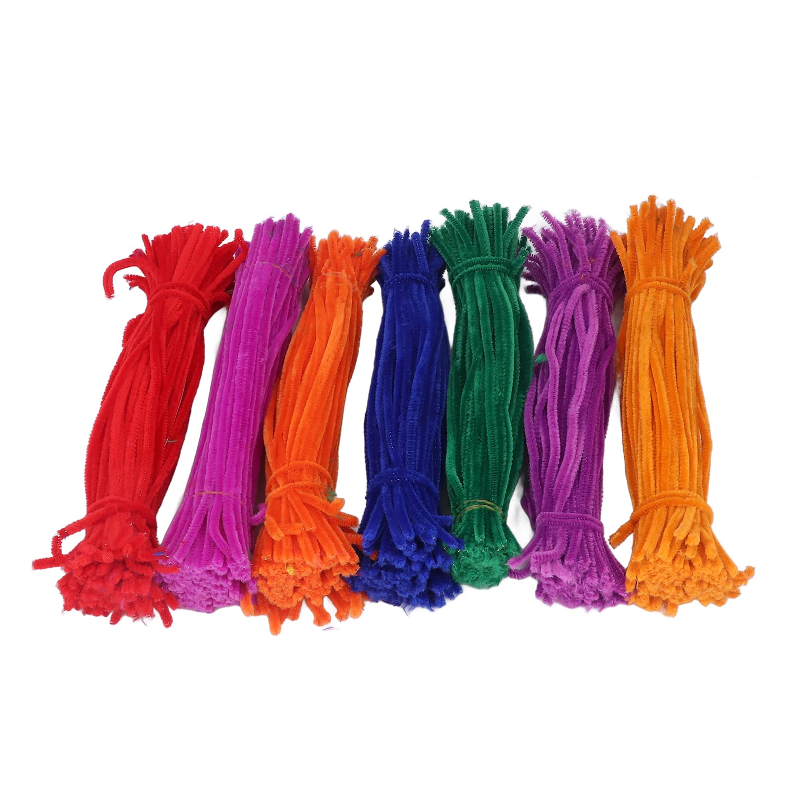Respicefinem 700pcs Chenille Stems Flexible Bendable DIY Educational Plush Pipe Cleaners Craft Supplies Ideal for Kindergarten Handworked Course and Art Projects with Bright