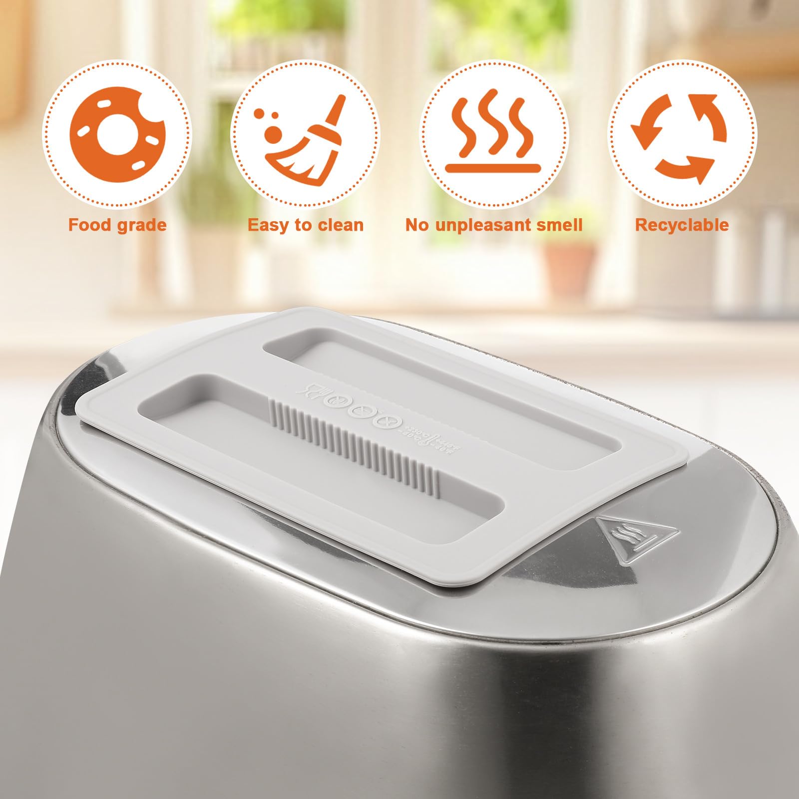Coperchio in Silicone Per Macchina Per Colazione Tostapane Elettrico Copertura Protettiva Per Utensili Da Cucina Materiale Durevole Design Elegante
