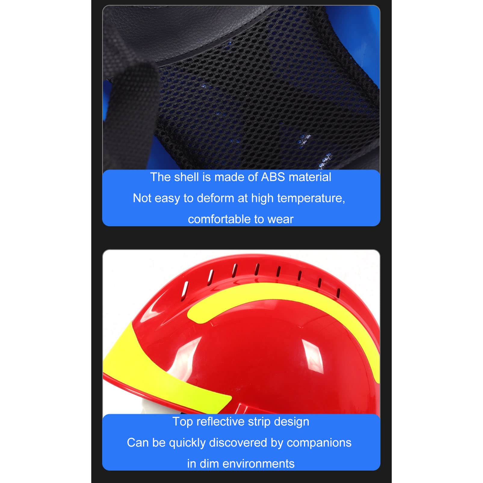 Casco de Rescate para Exteriores, Casco de Rescate para Terremotos, Kit de Protección de Emergencia con Gafas y Faro, Casco de Protección para Bomberos Anti-Impacto de Rescate