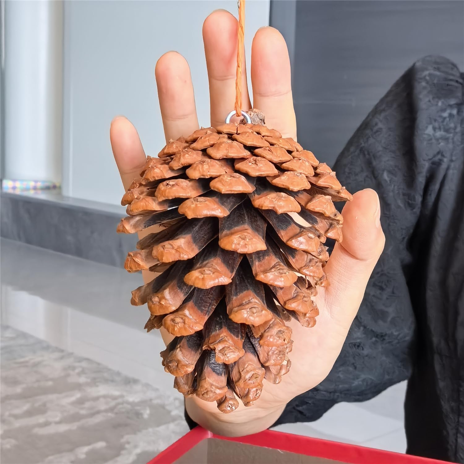 Kit de décoration de Noël naturel avec tranches d'orange séchées, bâtons de cannelle, pommes de pin, coffret cadeau, décorations de vacances à faire soi-même pour couronnes de Noël, décorations