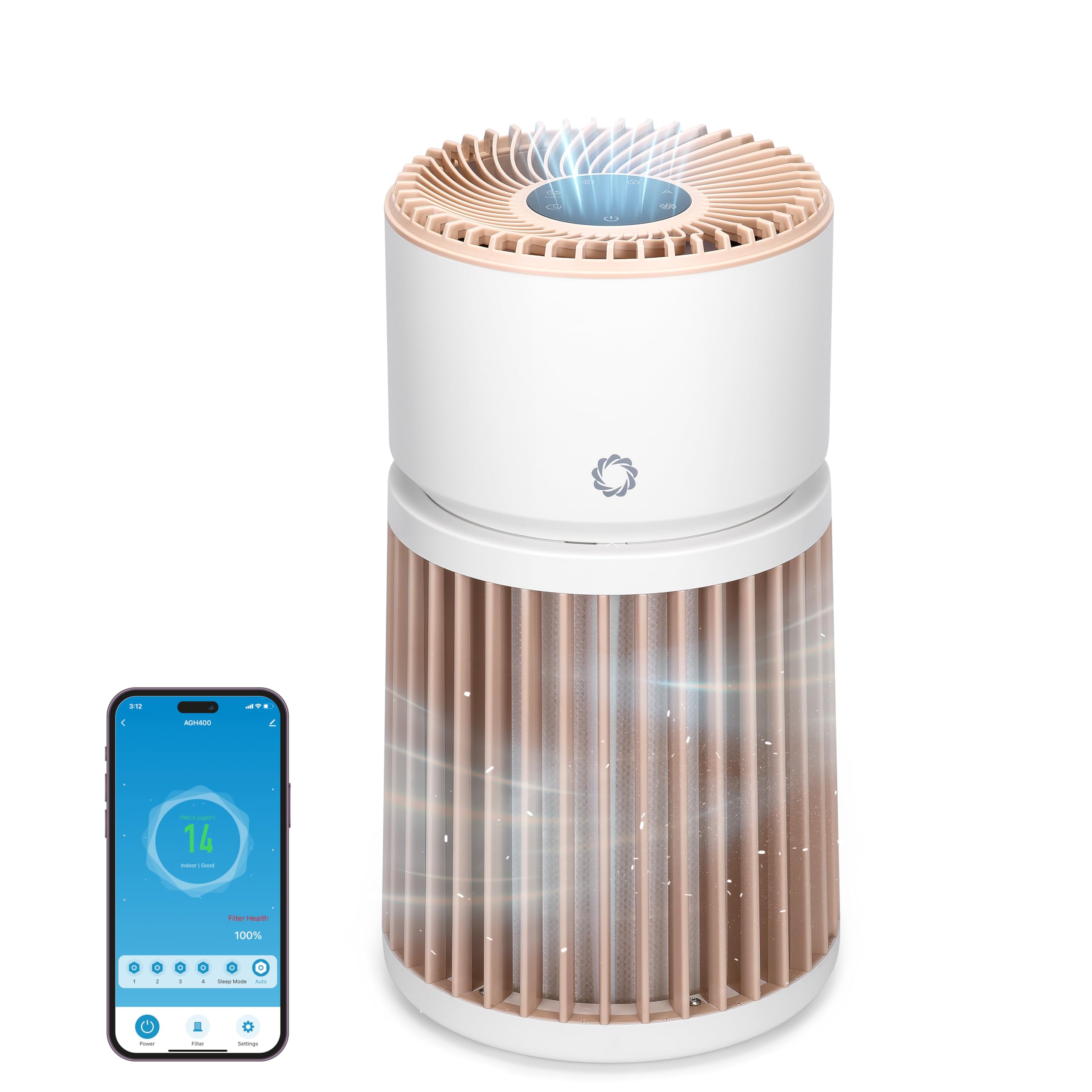 Airthereal 3-in-1 HEPA-Ersatzfilter zur Beseitigung von Tiergerüchen für den Luftreiniger Glory Days AGH400, 2er-Pack Airthereal 3-in-1 HEPA-Ersatzfilter zur Beseitigung von Tiergerüchen für den Luftreiniger Glory Days AGH400, 2er-Pack