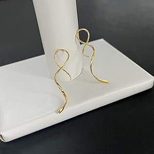 Pull Through Earrings Sterling Silver Wire Open Hoops Threader Earrings