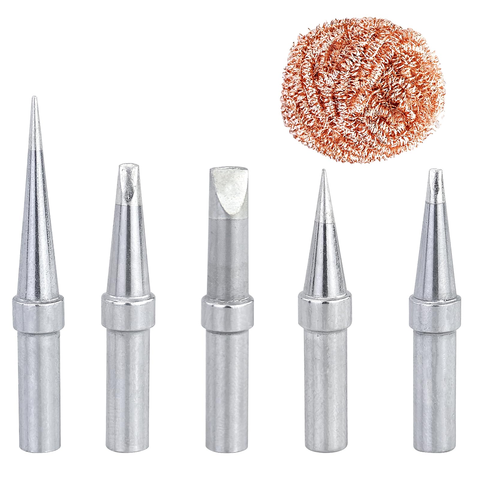 Weller Set 5 Punte Per Saldatore WE1010 - Kit ETA ETB ETC ETP TET Ricambio Stazione Saldatura