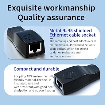 IR Infrared Home Appliance Audio andvideo Sharing Device Component Video and Audio Extender Over Cat5/6/7 Ethernet Cable NU101