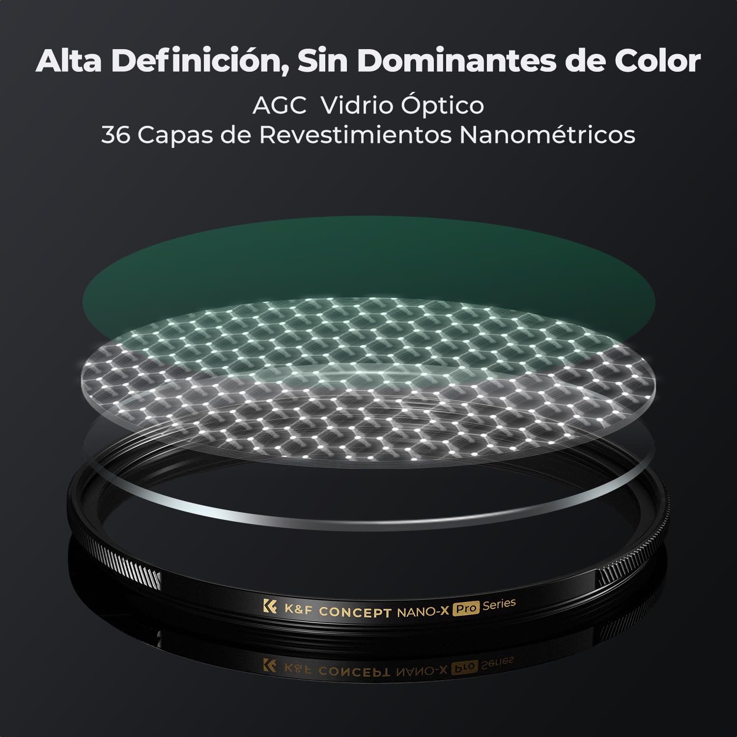 K&F CONCEPT Nano-Xcel Pro 77mm Filtro UV Profesional Marco de Latón Ultradelgado Vidrio HD 99.8% Transmisión Sin Viñeteado para Objetivos Gran Angular con 36 Capas Revestimiento Nano