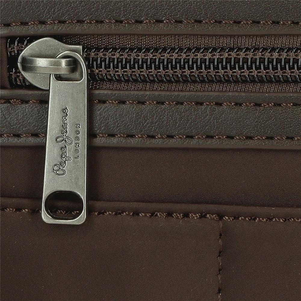 Pepe Jeans Natalie Borsa a tracolla Marrone 21,5 x 15 x 5 cm Pelle sintetica e poliestere by Joumma Bags