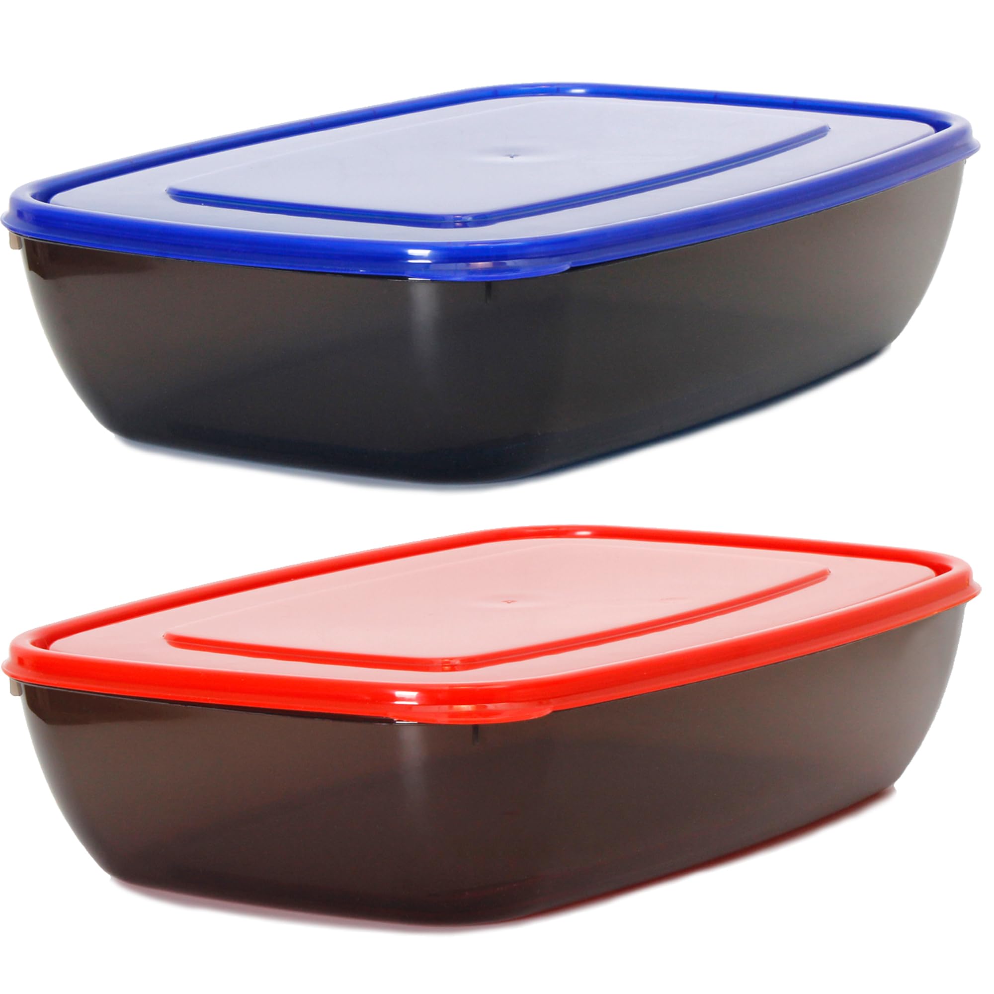 2 Pack Extra Large Food Storage Containers (1.5 Gallon 15 inch x 11 inch x 4 inch)