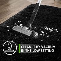 Vista 6 de Vocrite Alfombra de área de pelo largo para dormitorio, duradera, de felpa pequeña, esponjosa, rectangular, antideslizante, para mesita de noche