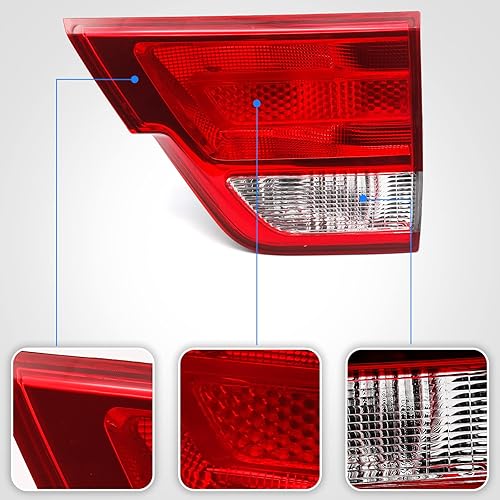 Miniatura 5 de Huray Luz trasera interior derecha compatible con Jeep Grand Cherokee 2011-2013 reemplazo de la lámpara trasera del lado del pasajero para CH2803101