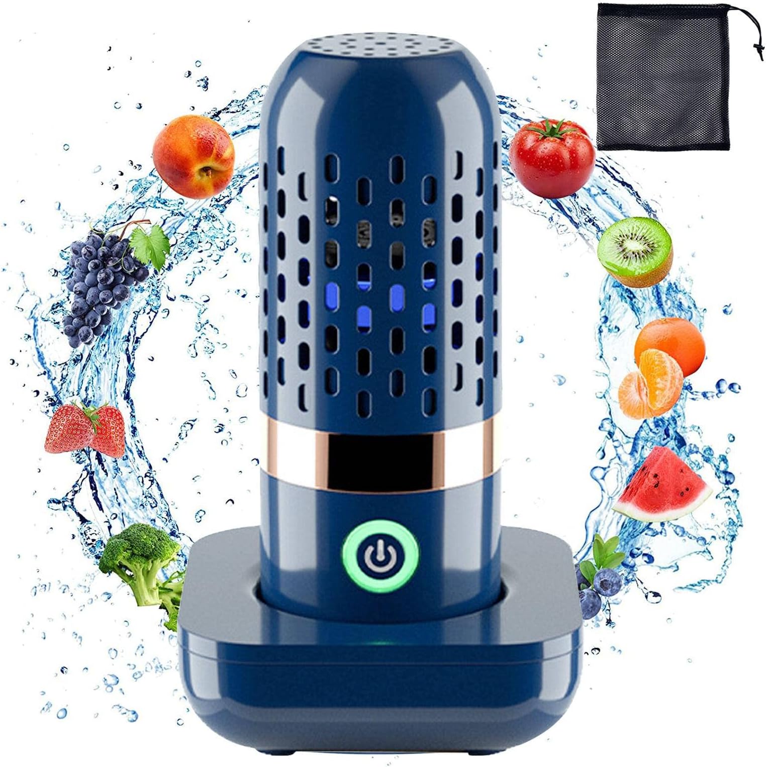 Fruit and Vegetable Washing Machine, Portable Ultrasonic Fruit Food Purifier Household Kitchen Food Cleaner Machine Usb Rechargeable Vegetable And Fruit Cleaner For Home Use