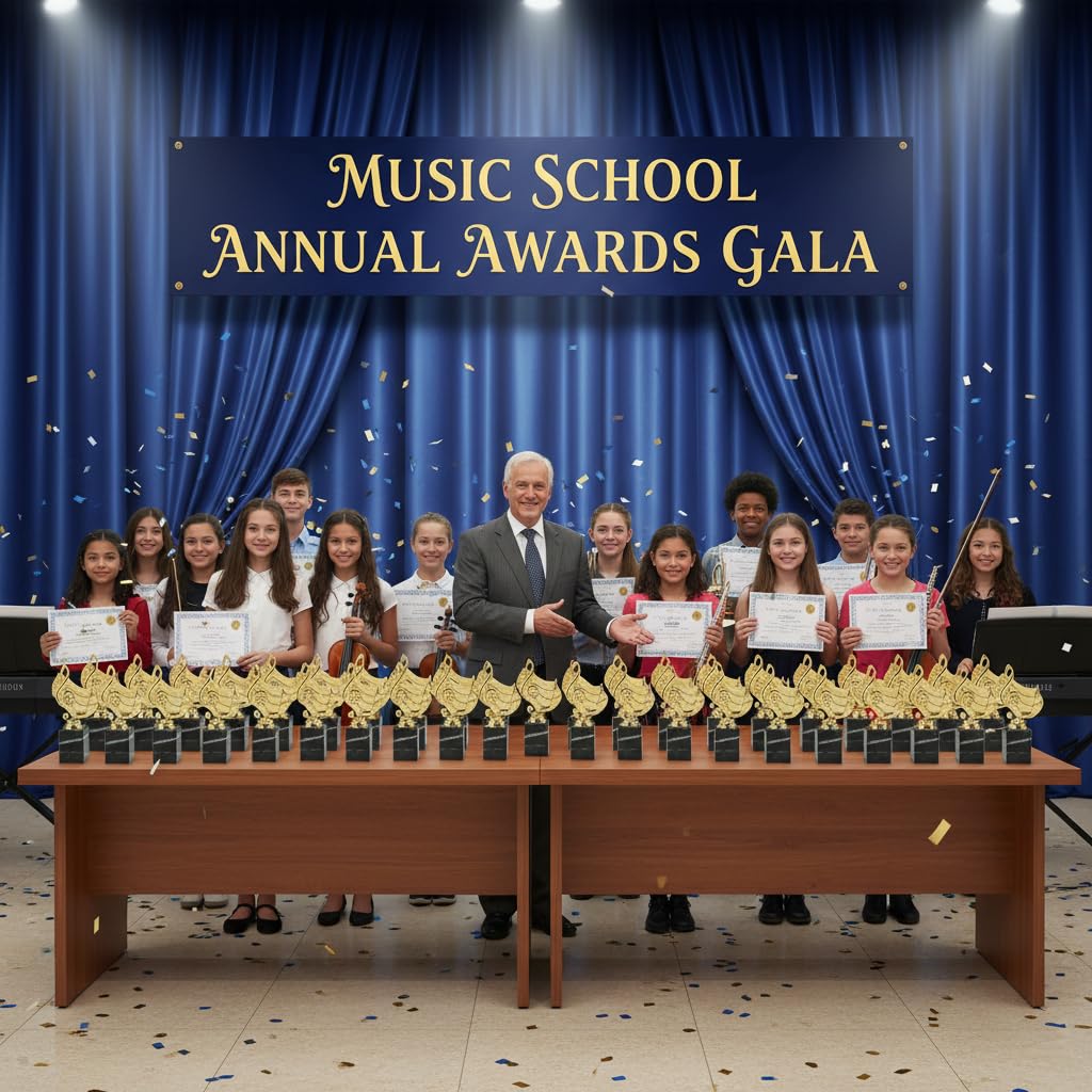 Generico Trofeo Canto Musica – Coppa Premiazione per Concorsi Musicali, FantaSanremo, Gare di Canto, Scuole di Musica ed Eventi – Premio Artistico Elegante