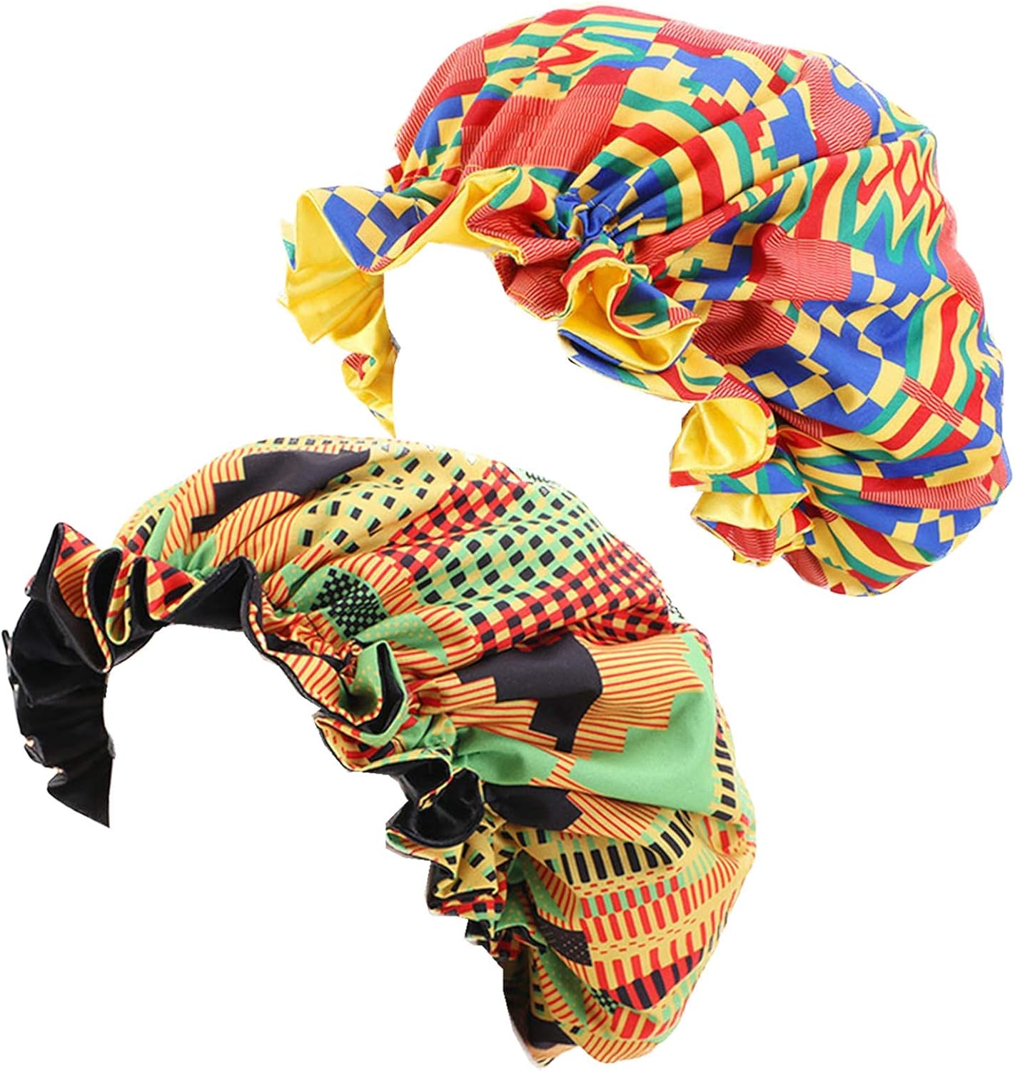 Double-Layer Ruffle Nature Hair Curly Frizzy Hair Care...