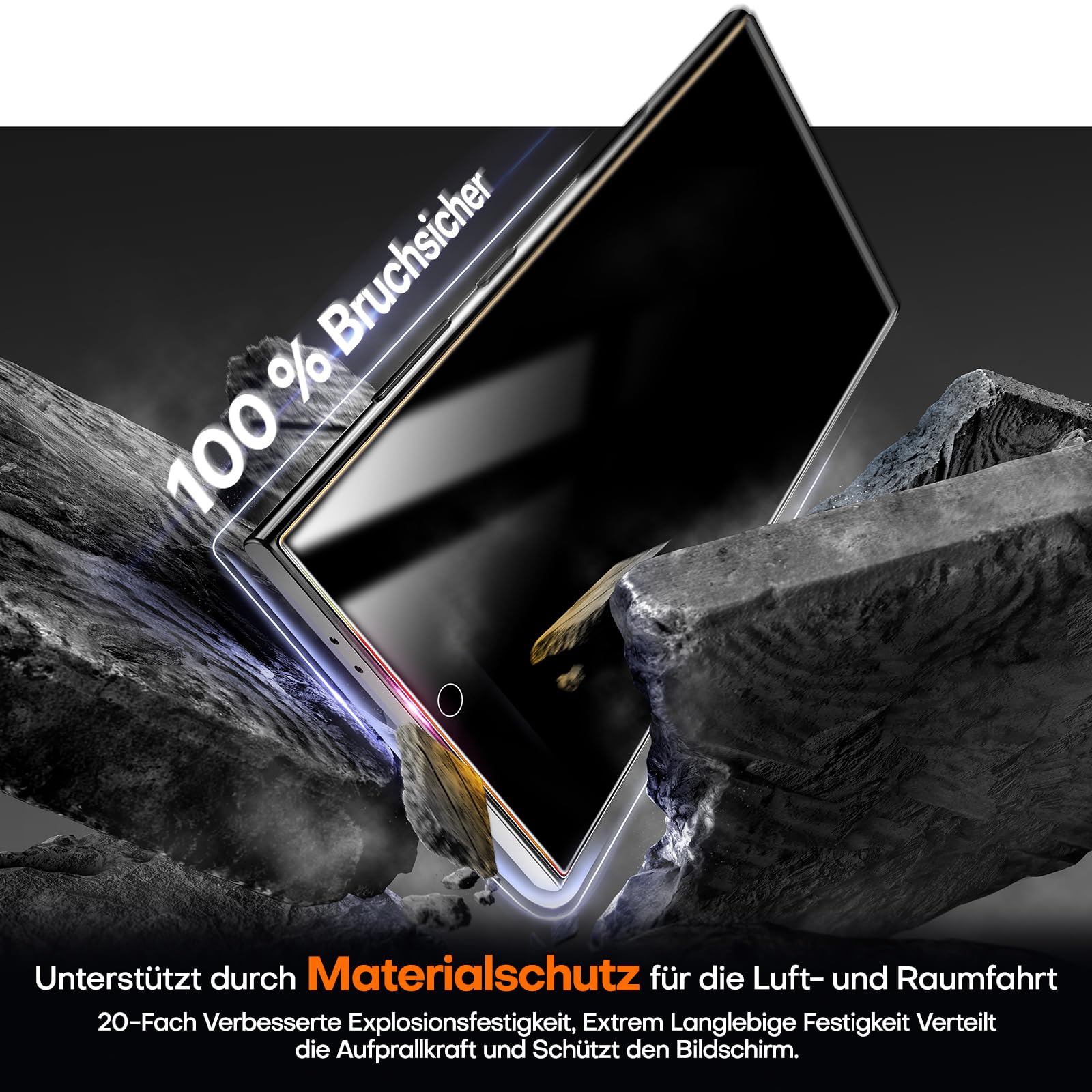 LϟK für Samsung Galaxy S24 Ultra für Schutzfolie Sichtschutz mit 2 Stück Anti-Peeping Schutzfolie, [Auto-Installation] Kratzfest für Samsung S24 Ultra Schutzfoile, 0 Staub & Blasen, Anti-Fingerabdruck