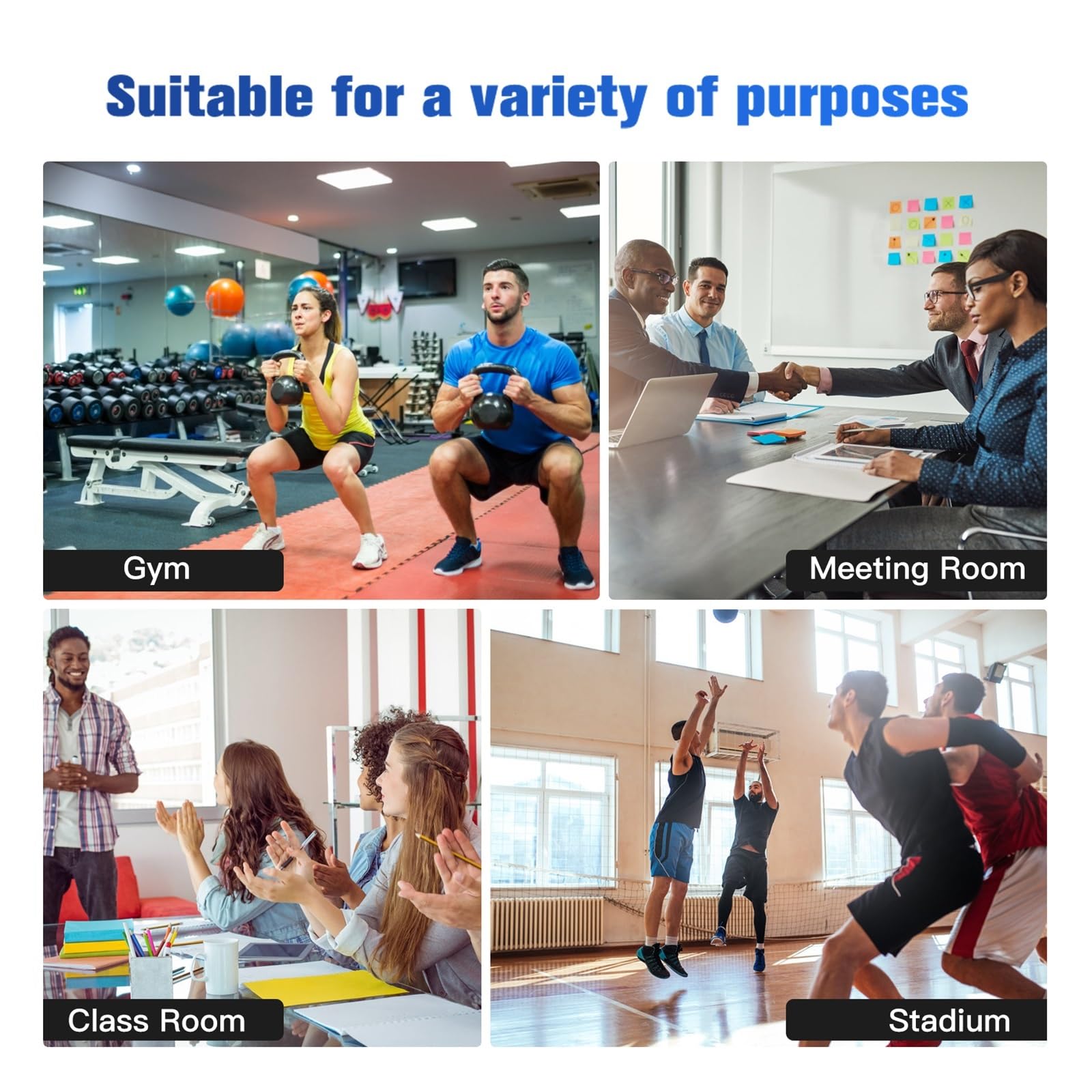 Reloj Digital Temporizador de intervalo LED programable de 2,3 ", cronómetro de Cuenta atrás con Control Remoto, Temporizador de Fitness Digital for Gimnasio en casa y Fitness Sensación Visual cómoda