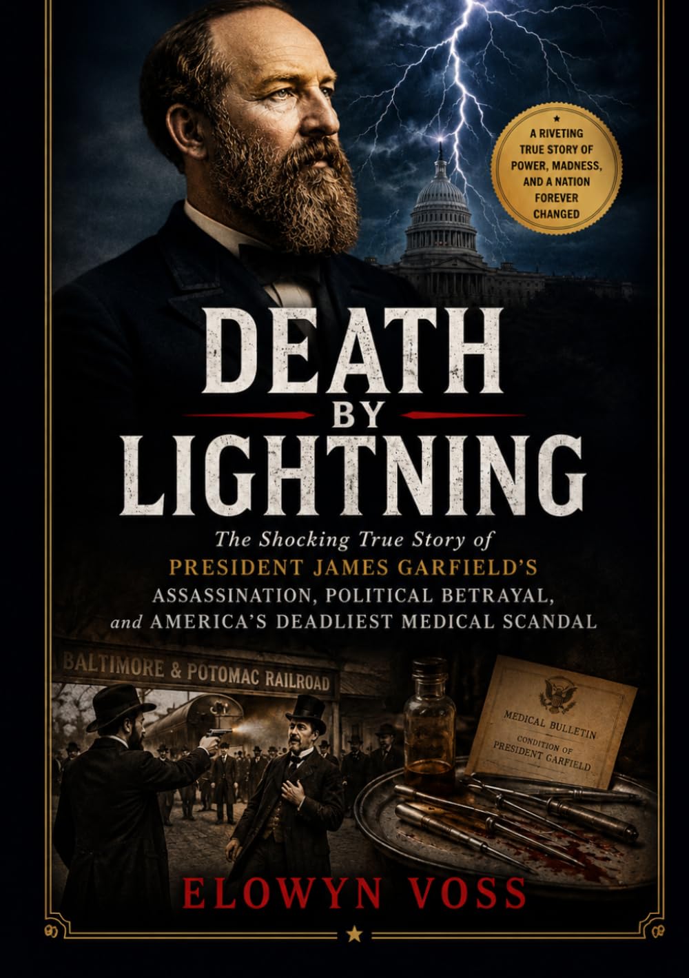Death by Lightning: The Shocking True Story of President James Garfield’s Assassination, Political Betrayal, and America’s Deadliest Medical Scandal