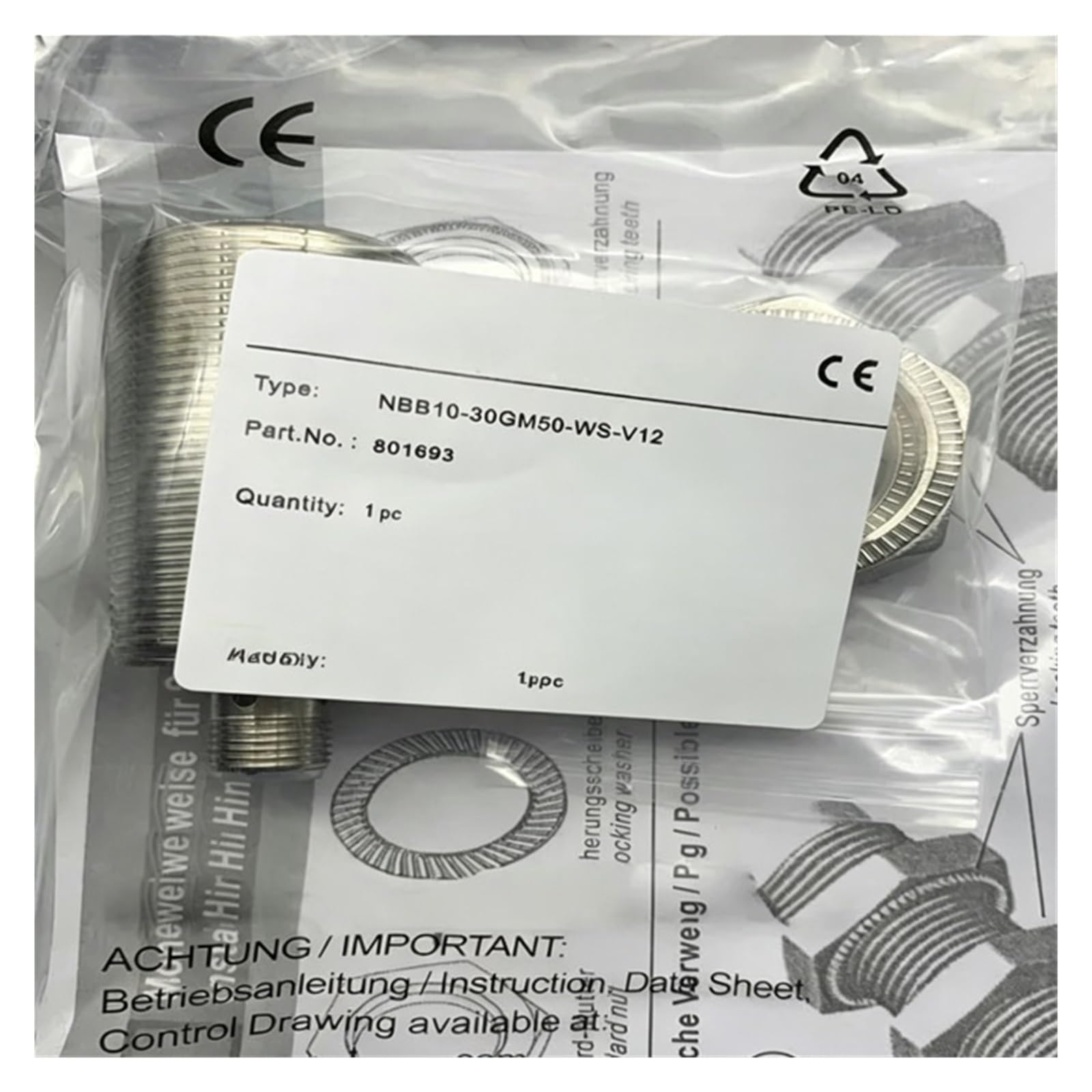 MBPAIHOP 1pcs OBT200-18GM60-E4-V1/-E5-V1 OBT500-18GM60-E4-V1/-E5-V1 Inductive sensor(OBT500-18GM60-E4-V1)