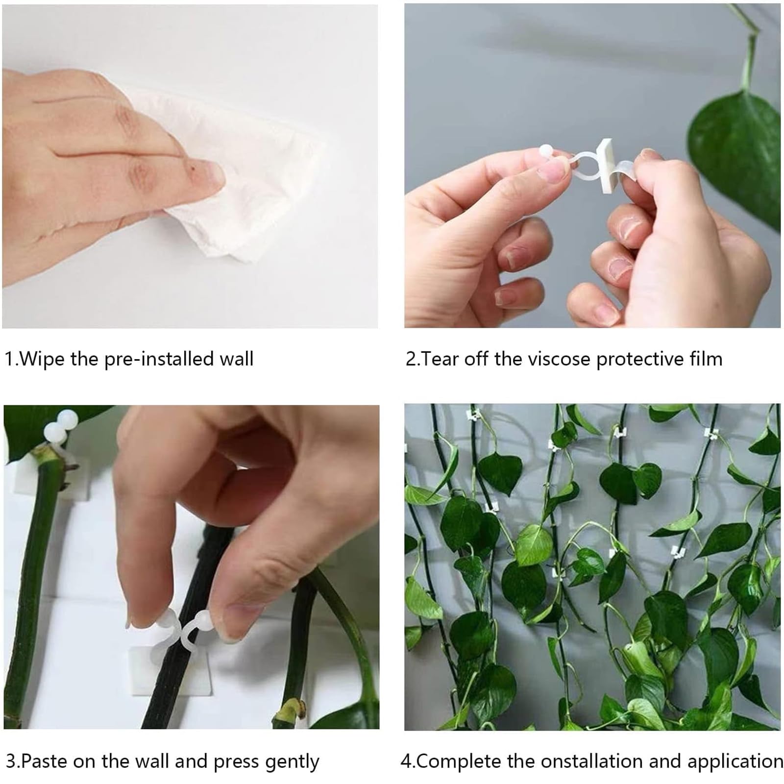 5 Supports Pour Plantes Grimpantes, Attaches Pour Pots De Fleurs Supports Pour Plantes Mignons Et Stables Pour Interieur Et Exterieur 96936905