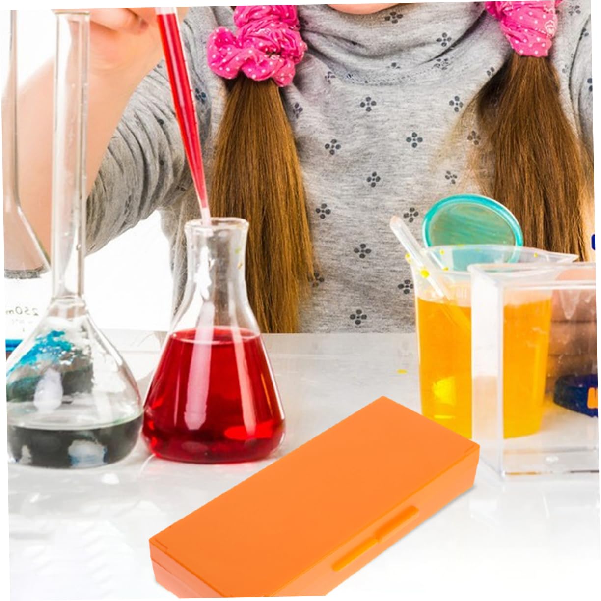 ULTECHNOVO 10pièces Boîte De Rangement Pour Lames De Microscope Réutilisables Organiseur Pratique Et Compact Pour Laboratoire Classe Et Recherche Scientifique