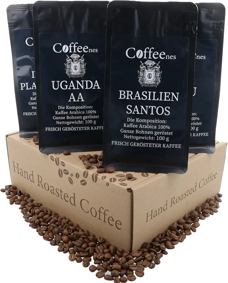 Kaffebönor Arabica provsmakningsset