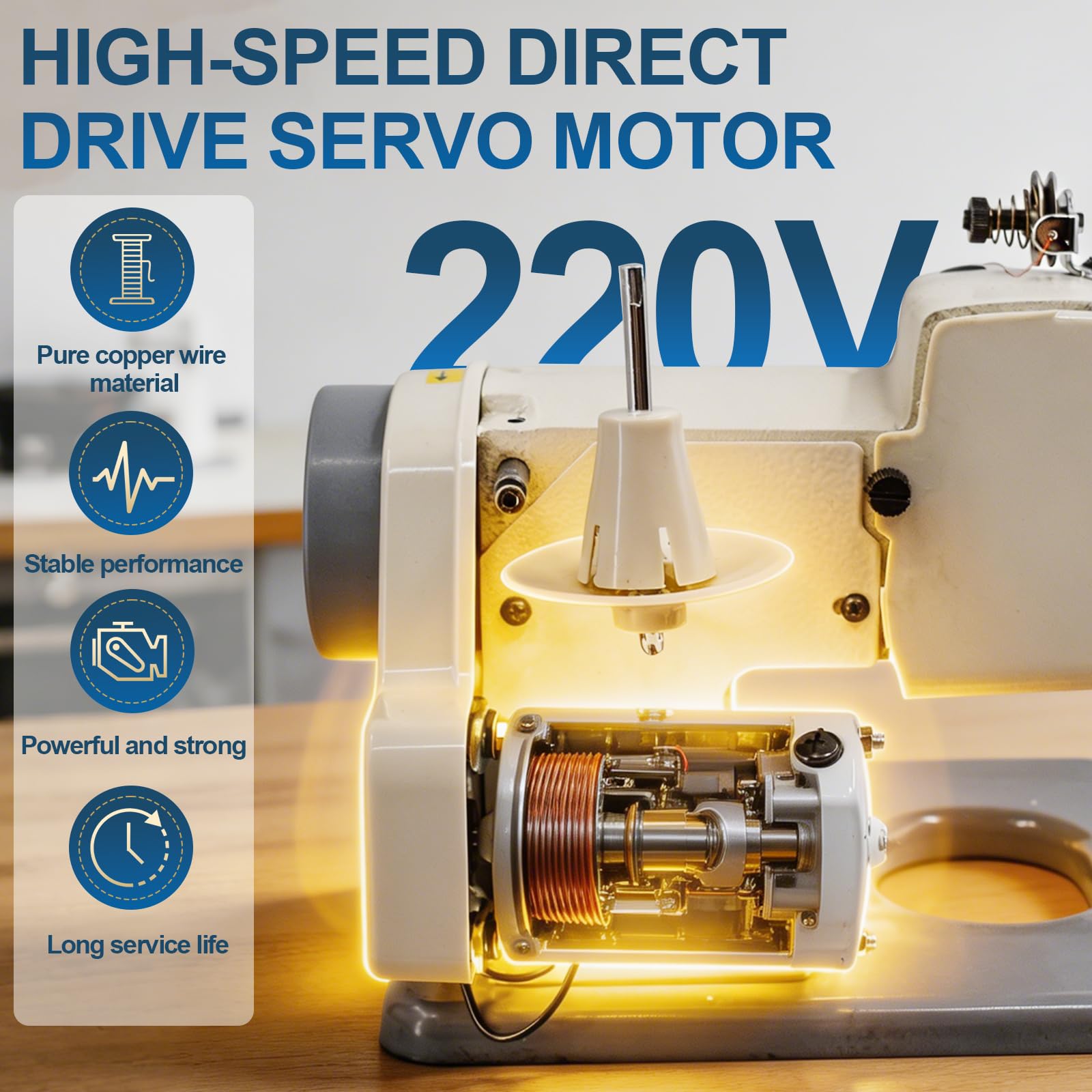 Máquina de dobladillo portátil de punto ciego, máquina de coser y bordar, equipo de longitud de puntada ajustable de 10 agujas, paso de aguja de 3 a 8 mm, velocidad de 1200 rpm, adecuada para alterar