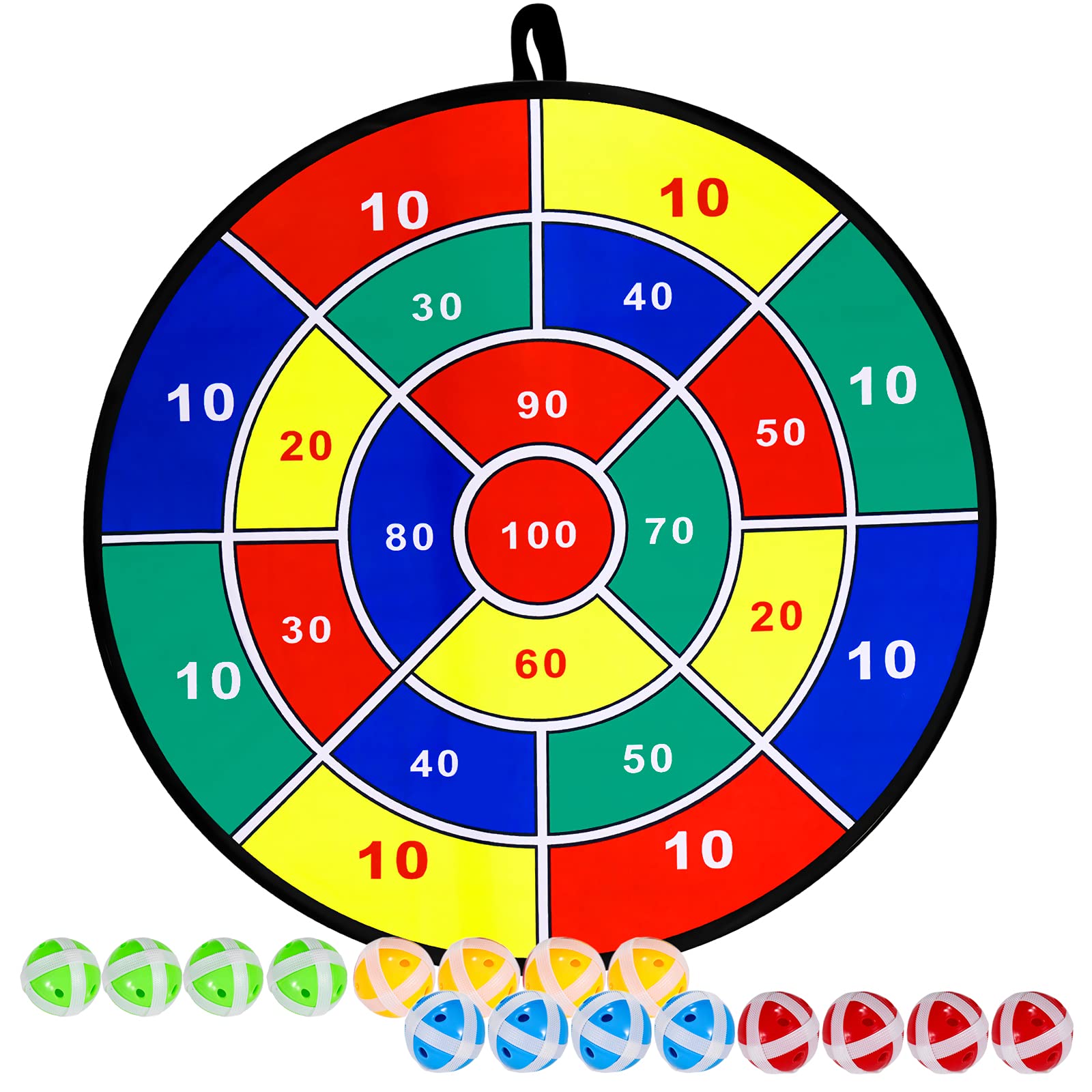 Sponsored Ad - Kids Dart Board Game Set-29 inchs, Board Games with 16 Stick Balls, Indoor Outdoor Yard Party Sports Game T...