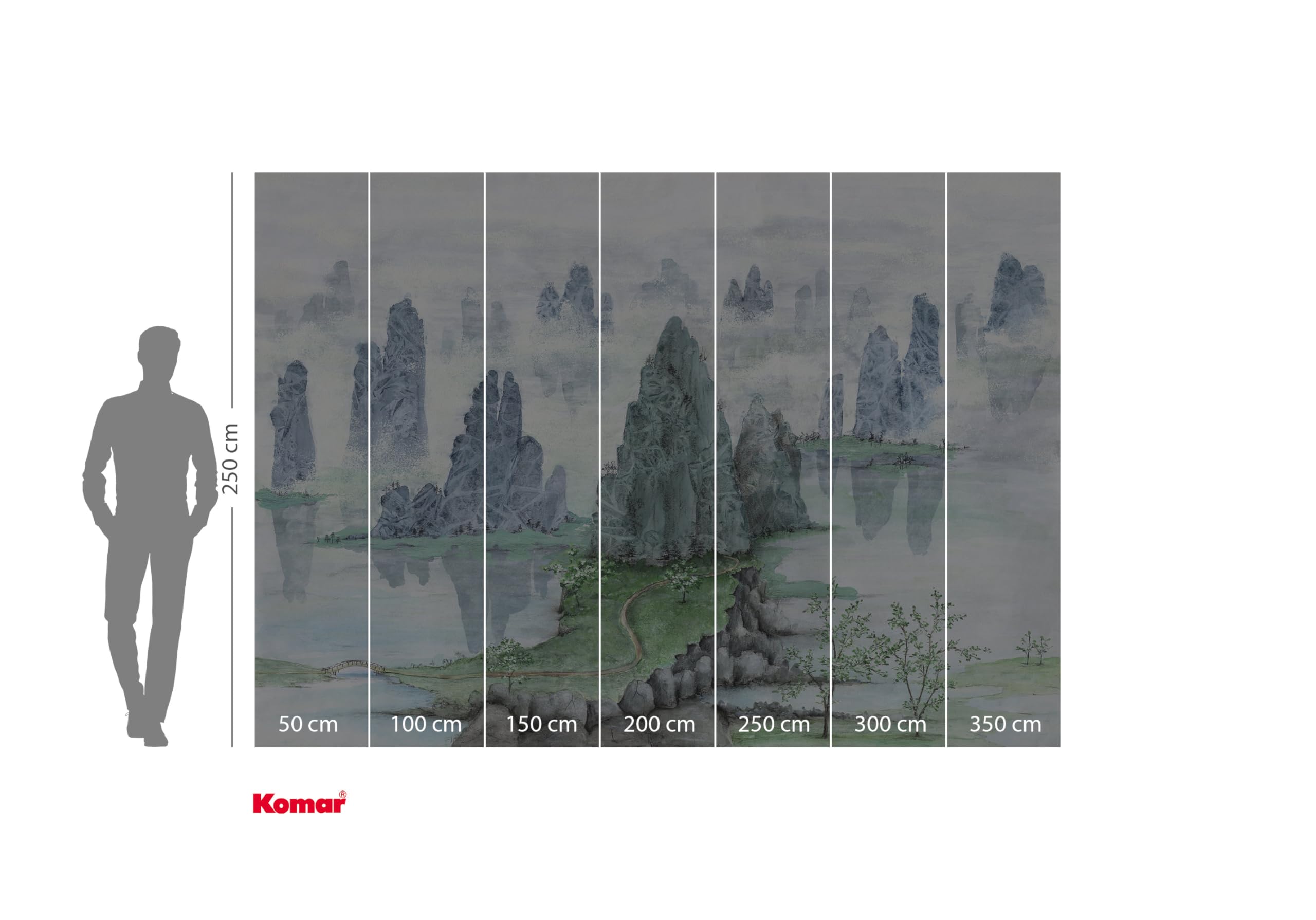 Komar Non-Woven Photo Wallpaper Fairyland Size 300 x 250 cm Children's Bedroom Wallpaper Children's Wallpaper - Image 3