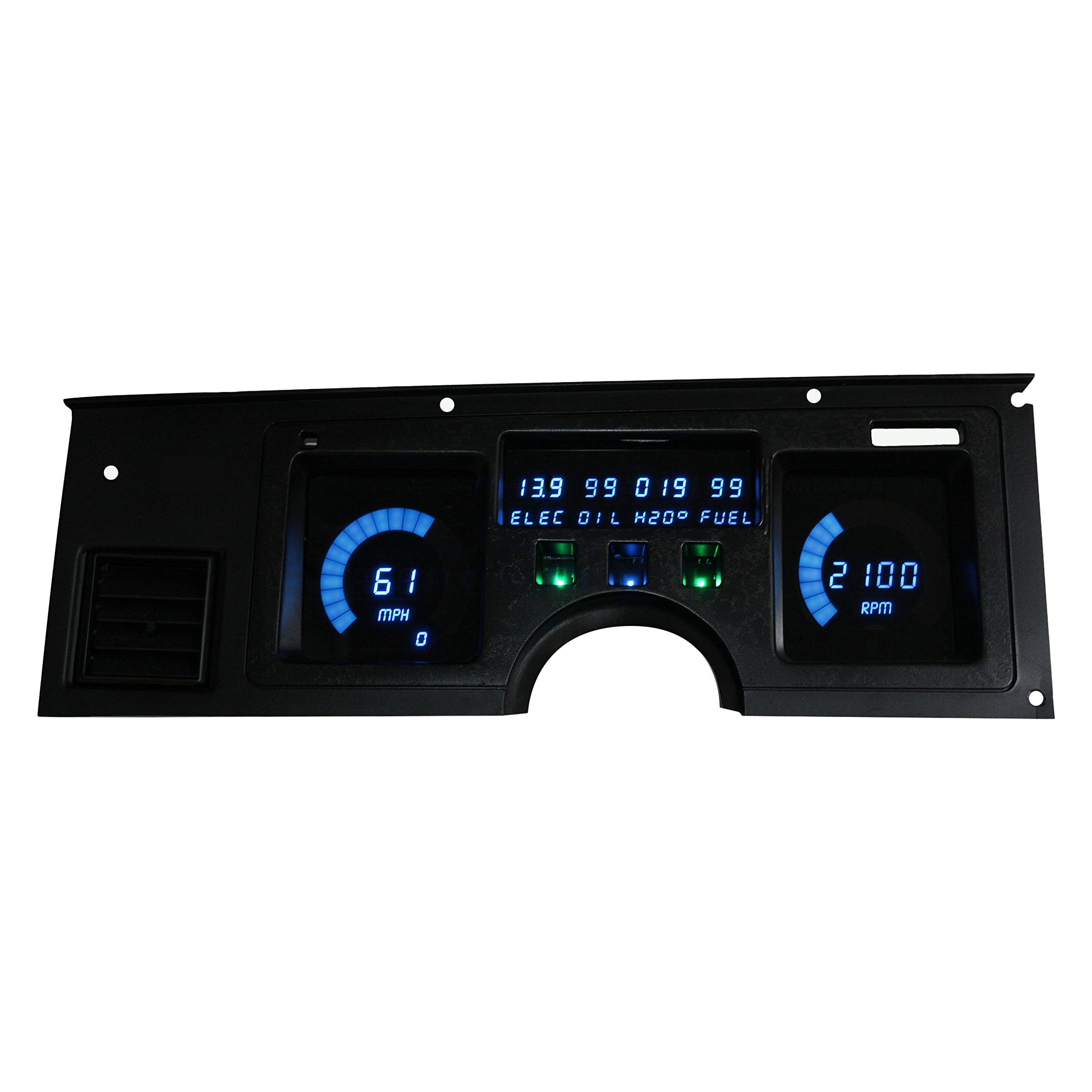 Intellitronix C4 Corvette 1984-1989 Digital Dash Gauge Replacement Panel - Direct-Fit Solution - Long Lasting Bright Blue LEDs - USA Made