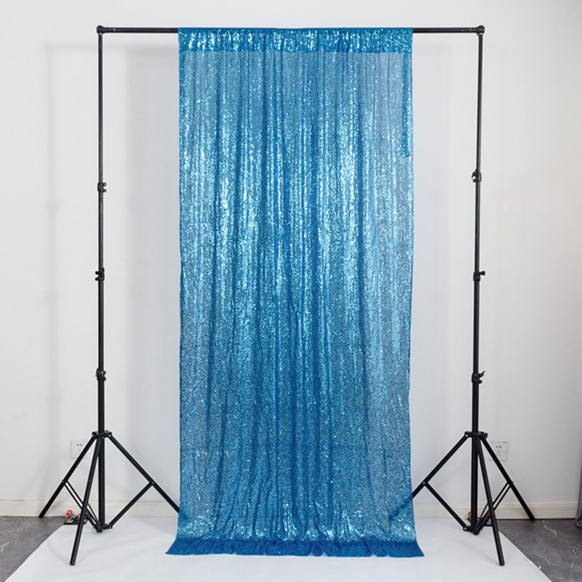 Rideau en tissu de décoration scintillant haut de gamme pour fête