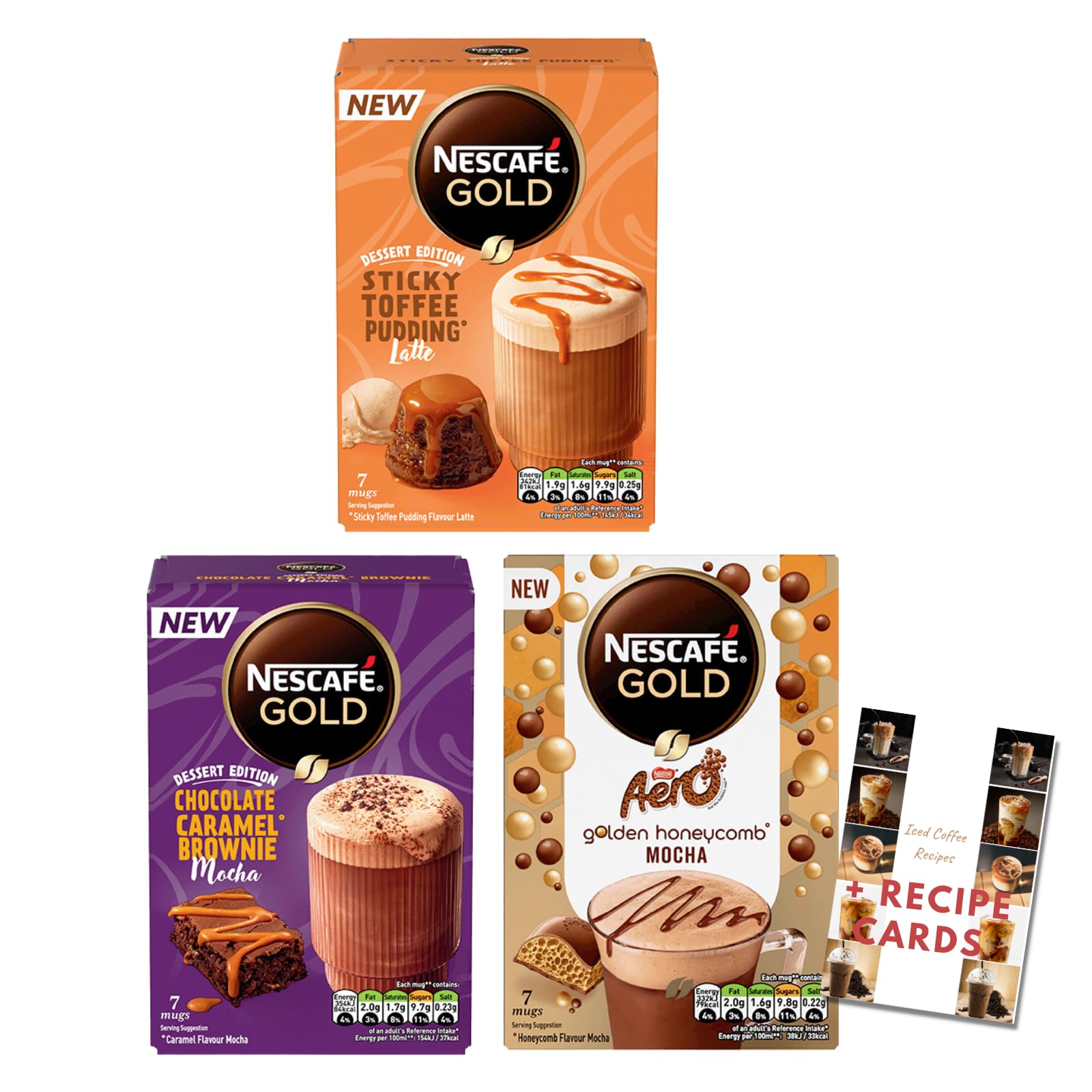 Buy Nescafé Gold Latte Variety Pack Instant Coffee Sticky Toffee