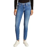 Calvin Klein Donna Jeans Mid Rise Skinny Fit, Blu (Denim Medium)