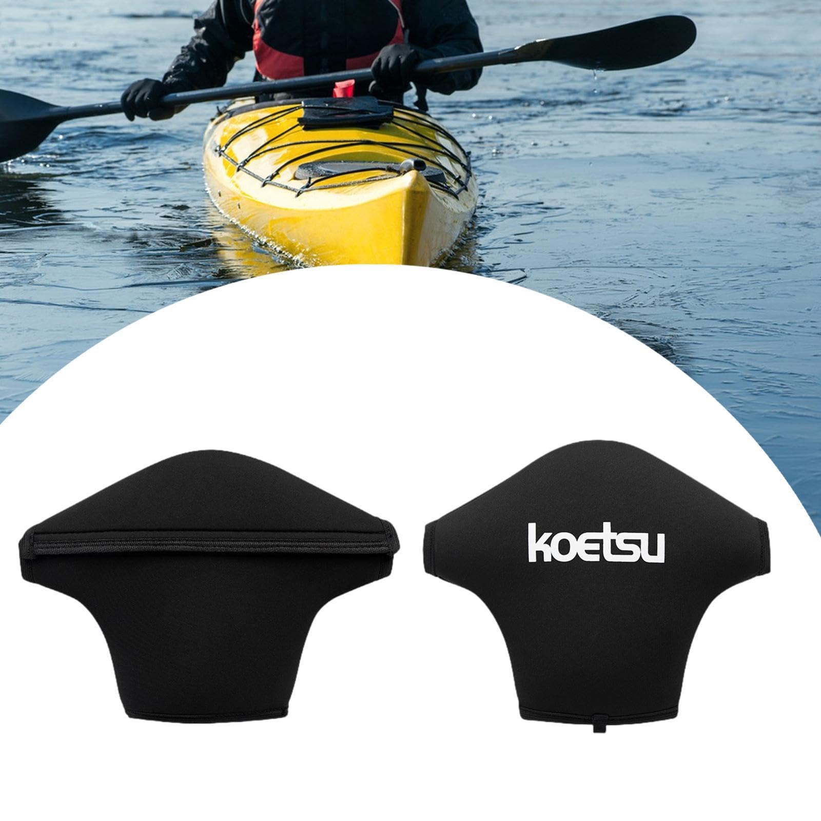 kowaku Kayak Paddle Grips Gloves Paddle Mitts Neoprene Rowing Surface Water Rafting Comfortable Women Men Kayaking Thermal Keep Warm