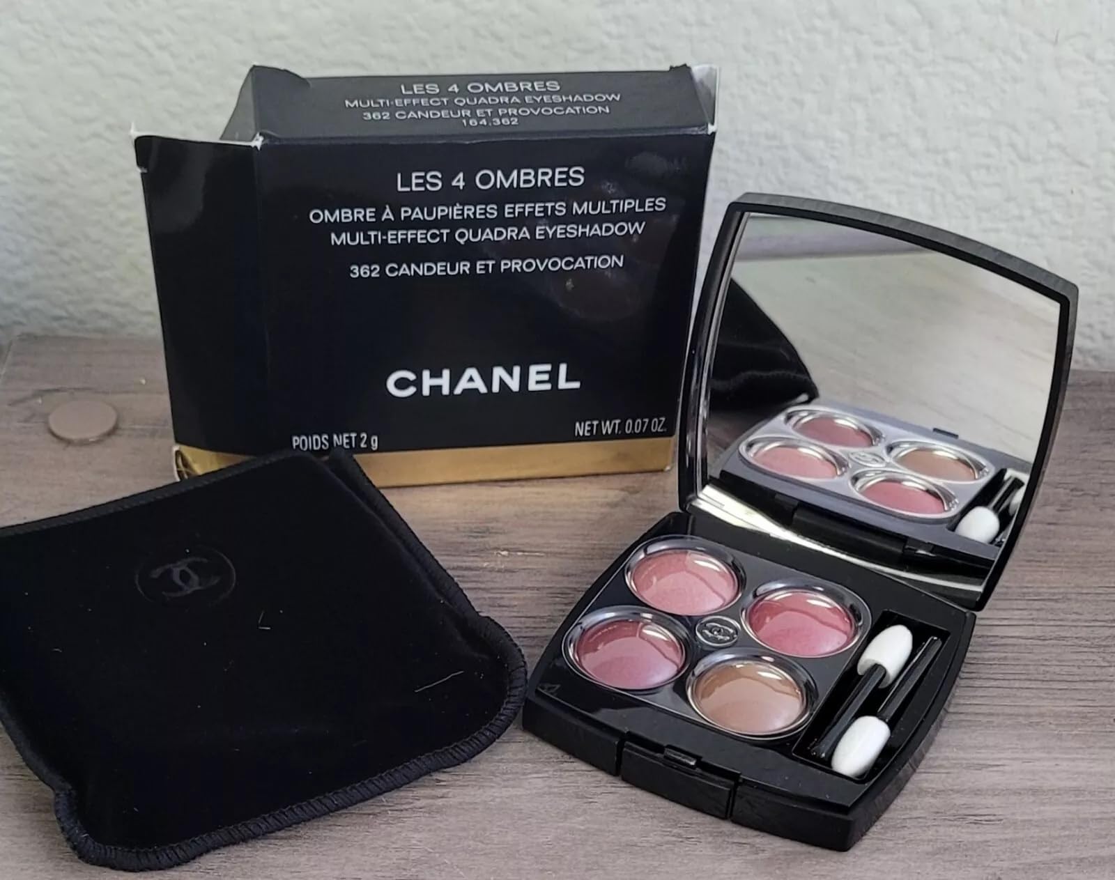 Paleta de Sombras de Ojos Chanel Les 4 Ombres 362-Candeur et provocation (2 g)