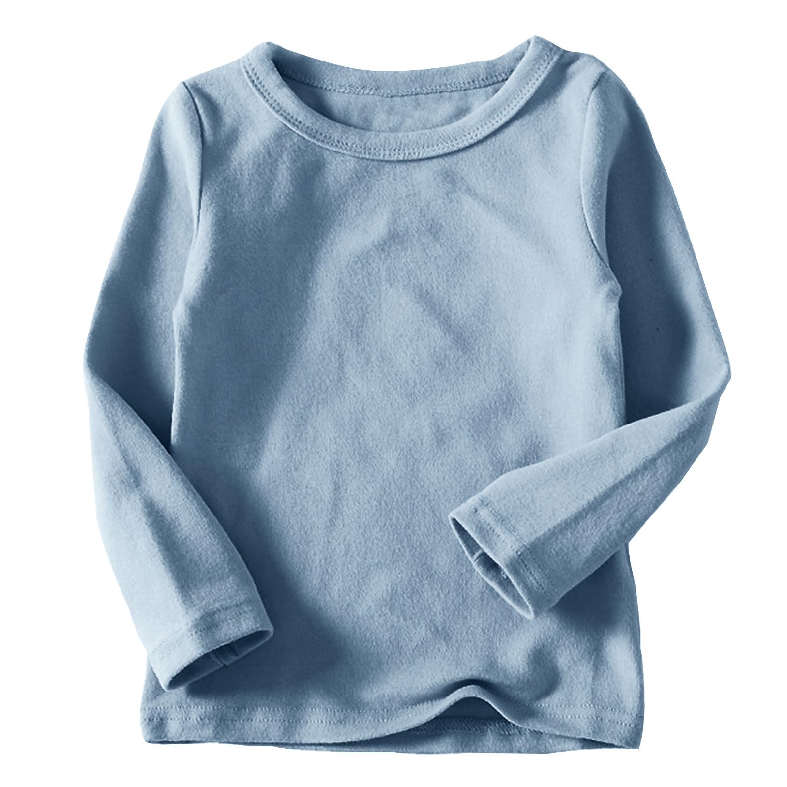 T-shirt bianca a maniche lunghe con colletto tondo per bambina Okaïdi & Obaïbi