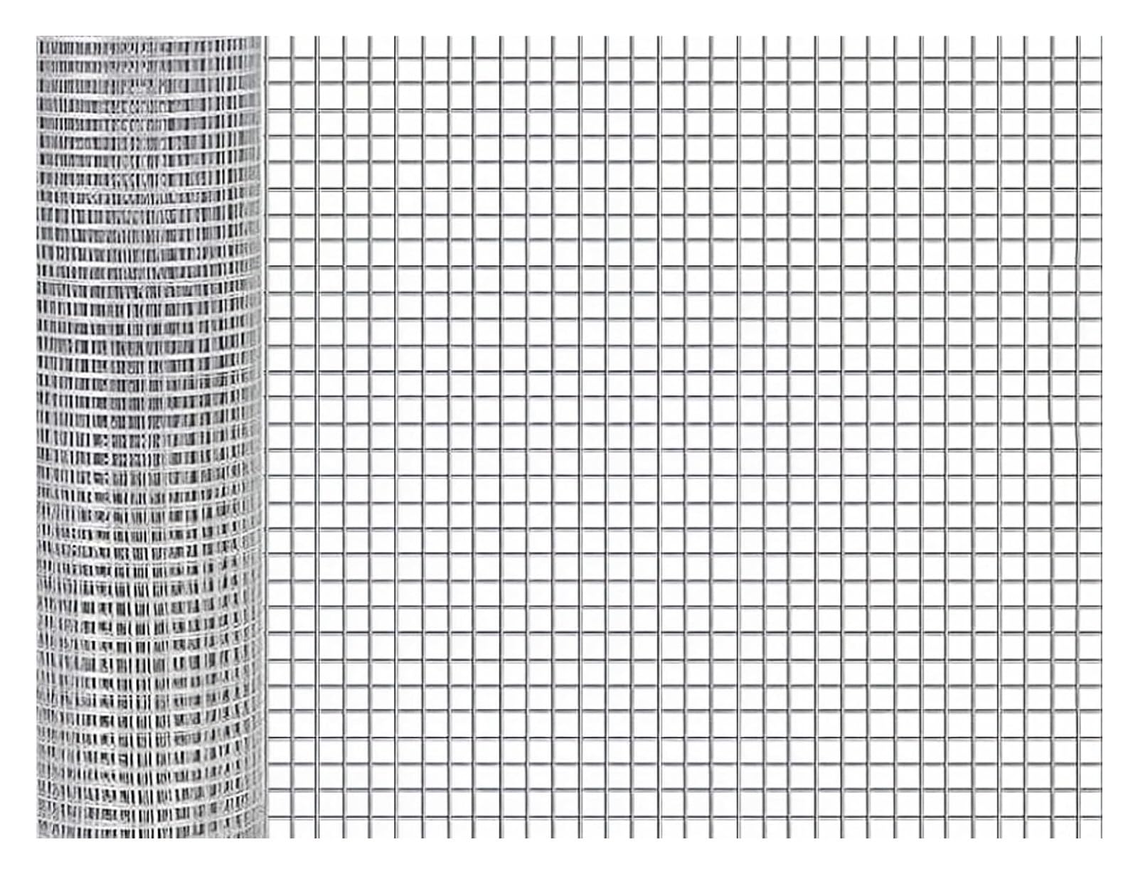 ZCXMNL 304 Stainless Steel Welded Wire Mesh, 1.2mm Diameter Hardware Cloth, Chicken Fence Cage Poultry Garden Plant Support Containment(1.5x5m)