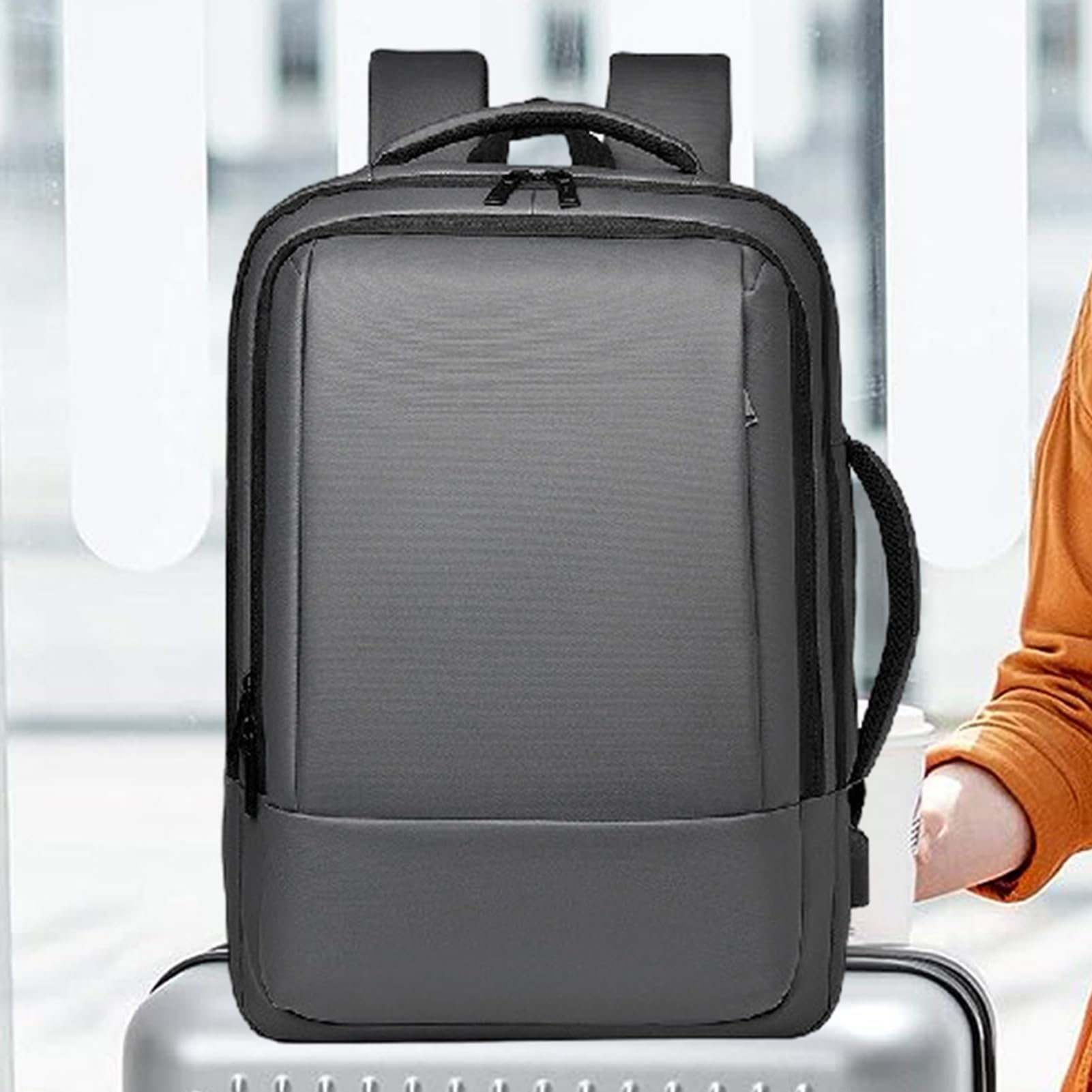 Zaino da lavoro – Borsa professionale espandibile per notebook, grande zaino da viaggio per laptop, borsa da trasporto per adulti, personale, insegnanti, impiegati, pratico accessorio funzionale per